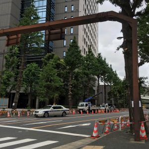 神田警察通り樹木伐採